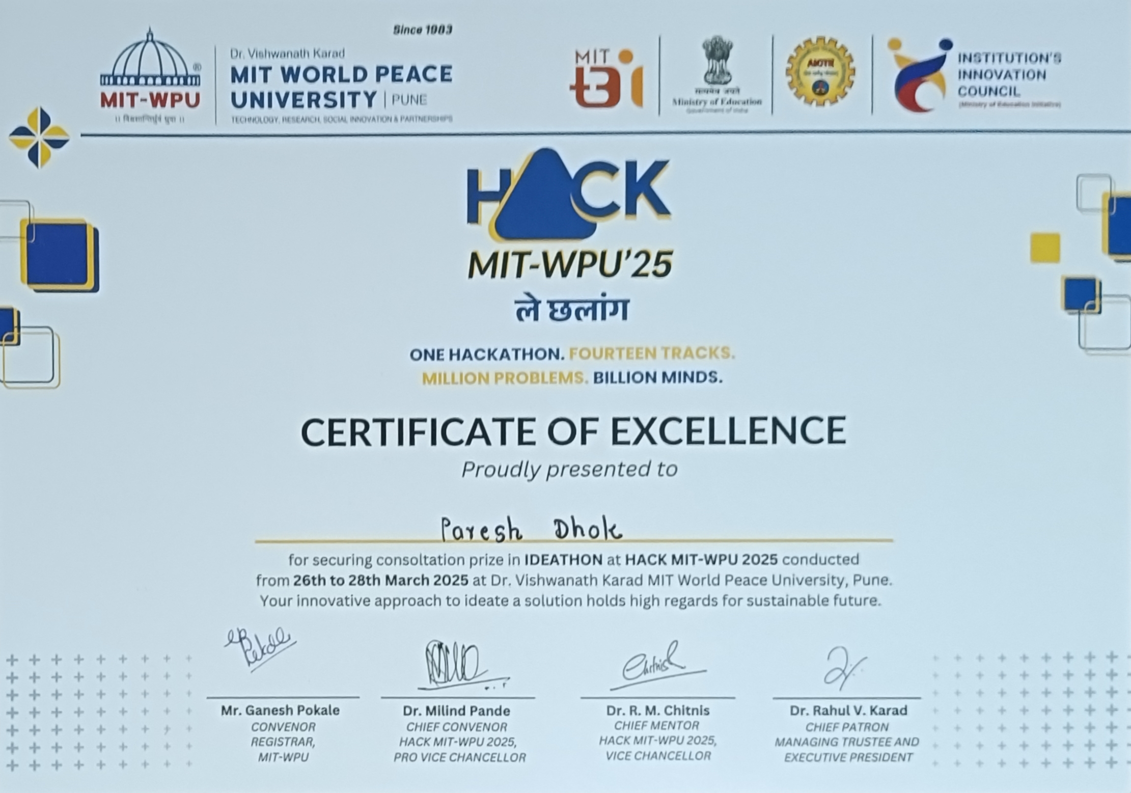HackMITWPU25 Hackathon Prize